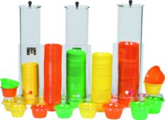 Distributeurs de Petits Pots 80-100cc Sunny Cup en plastique code:1BT200