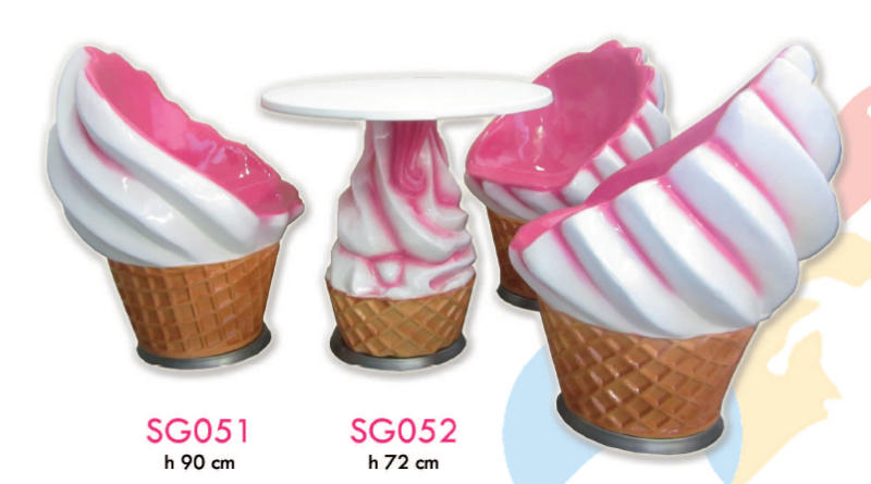 Siège Glace 90 Cm Code:SG051 - Gelato